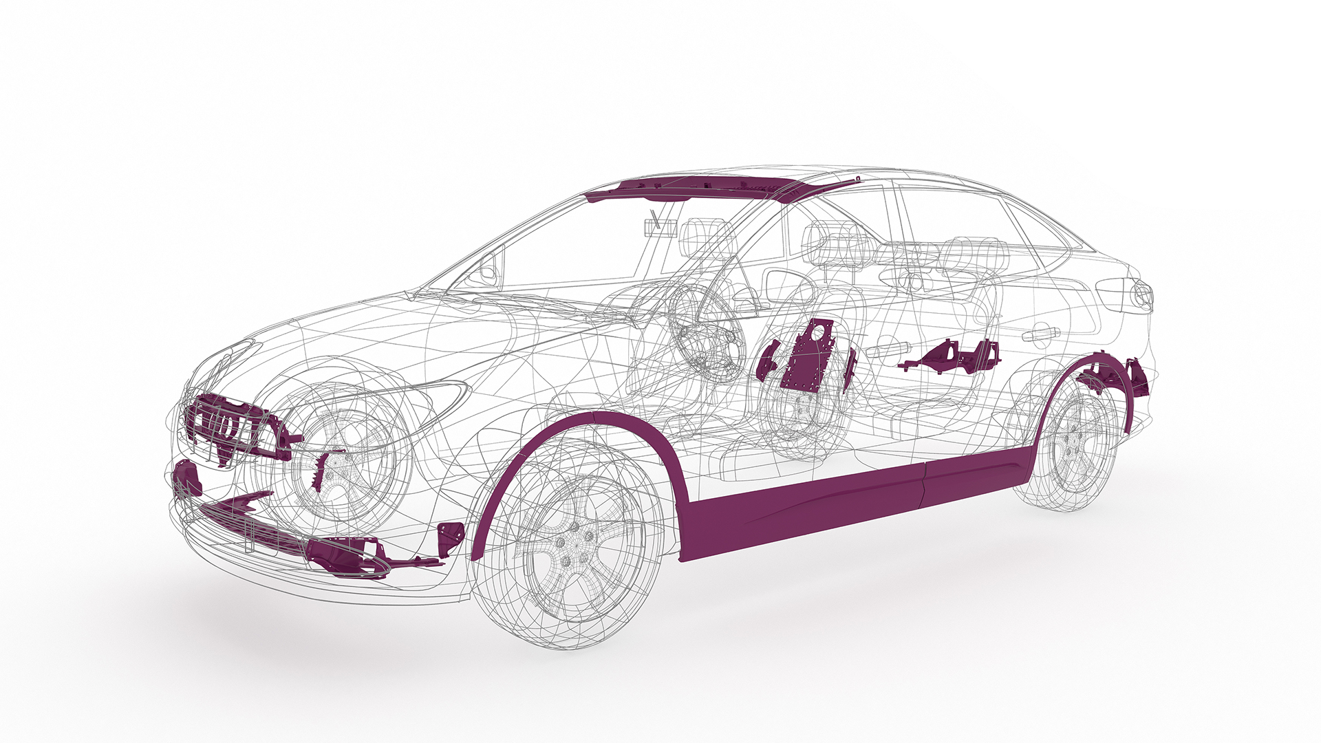 Injection molded parts in automotive