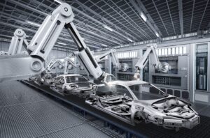 Robots industriels - développement de la robotisation de la production dans l'industrie automobile