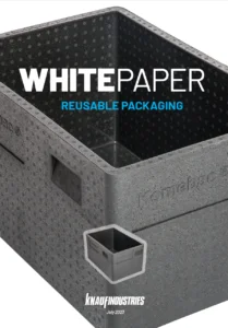 cover of whitepaper about reusable packaging by knauf industries automotive